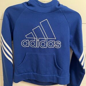 Adidas Blue Sweatshirt with White Logo Girls size XL